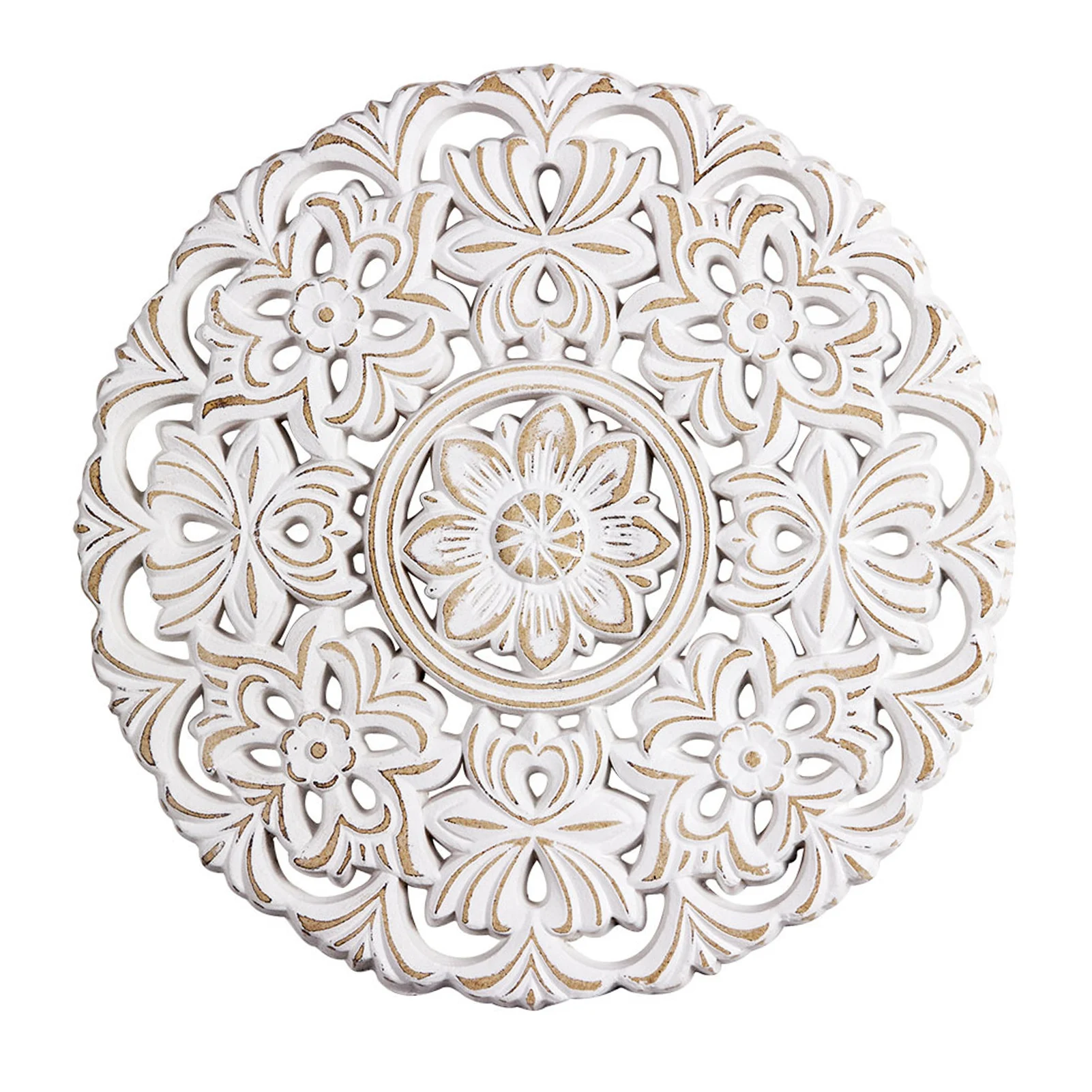 

Round Plate Bedroom Living Room Office Yard Festival Portable Medallions Ornaments Art Craft Wooden Indoor Wall Plaque Hanging