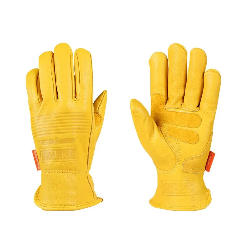 

Перчатки мужские из овечьей кожи в стиле ретро для защиты ладоней при езде на мотоцикле и велосипеде модные перчатки для езды на велосипеде и вождения