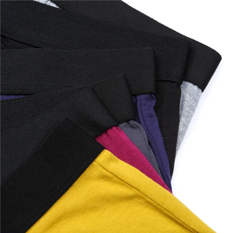 6PCS Boxer Men Underpants Bamboo Mens Boxers Antibacterial Man Breathable Men's Panties Sexy Underwear Boxershorts for Men Gifts