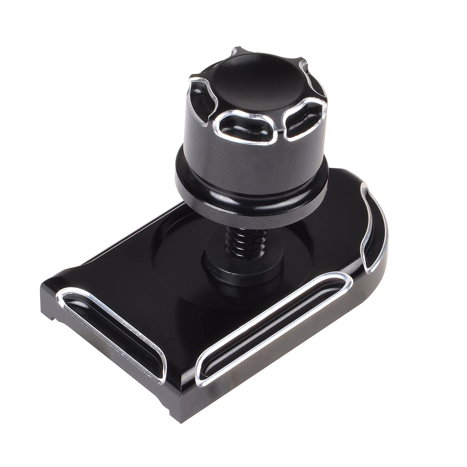 

Motorcycle Rear Seat Bolt Tab Screw Mount Knob Cover Kit Billet Aluminum CNC for Harley 1996-2017 Sportster CVO Touring Softail