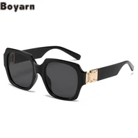 boyarn cross border new fashion square sunglasses steampunk mens and womens large frame flat top sunglasses