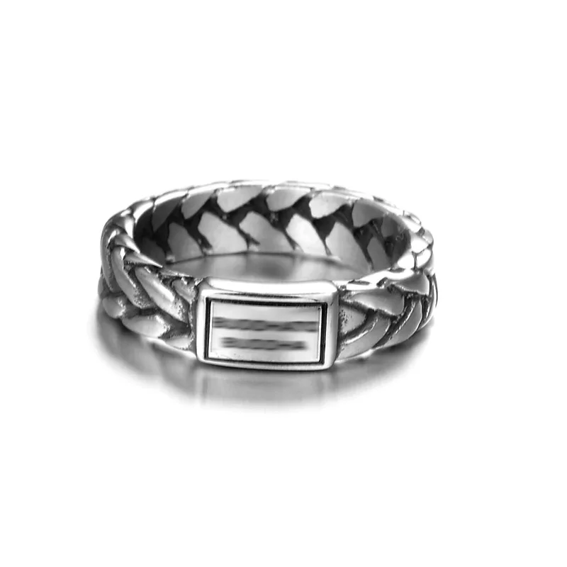 Винтажное кольцо-цепочка шириной 4 мм для пар модное серебряное кольцо Будды из