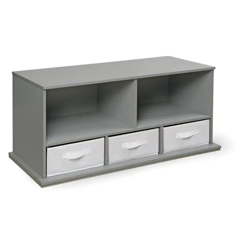 

Storage Cubby with Three Baskets - Gray