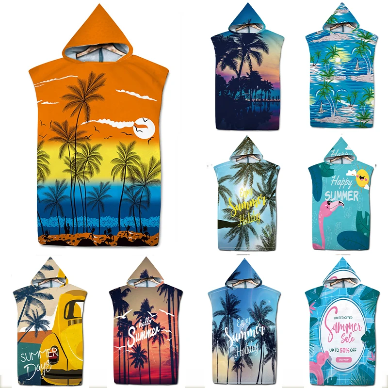 Pool Changing Bathrobe Surf Poncho