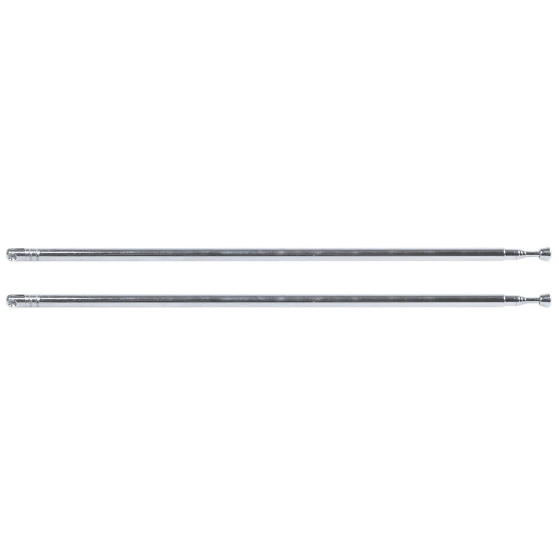 

2X FM Radio TV Silver 100 Centimeter 5 Section Exchangeable Antenna Replacement