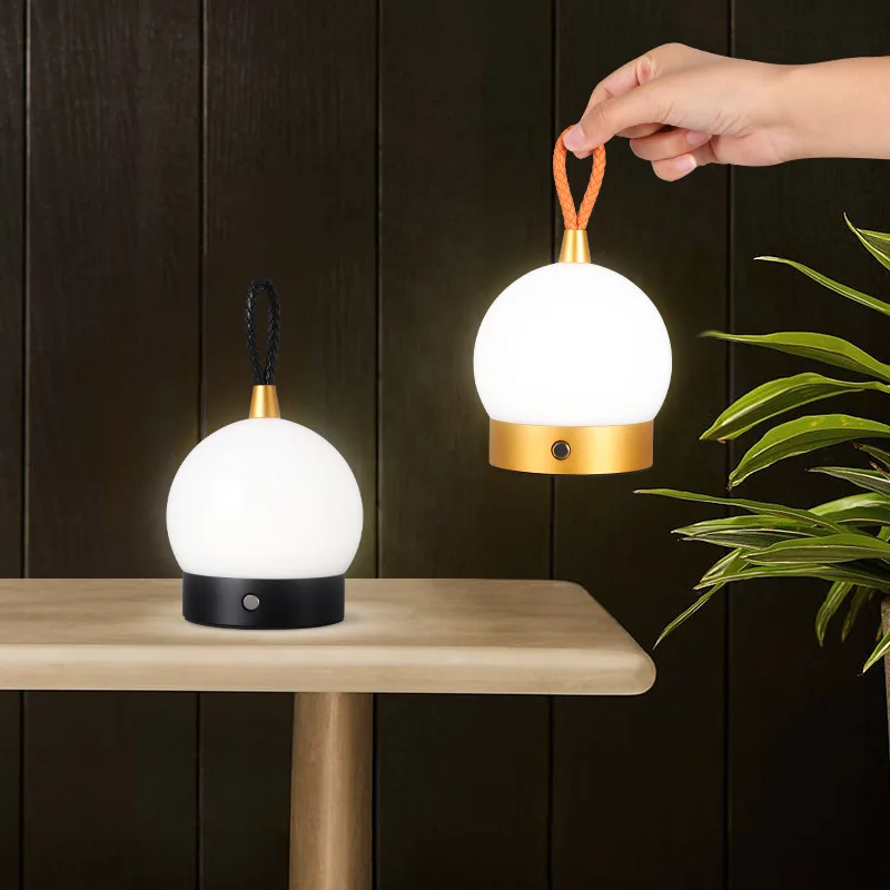 

Portable LED Night Light Touch Dimmable Outdoor Lantern Reading Lamp USB Rechargeable Bedroom Bedside Lamp for Children Gift