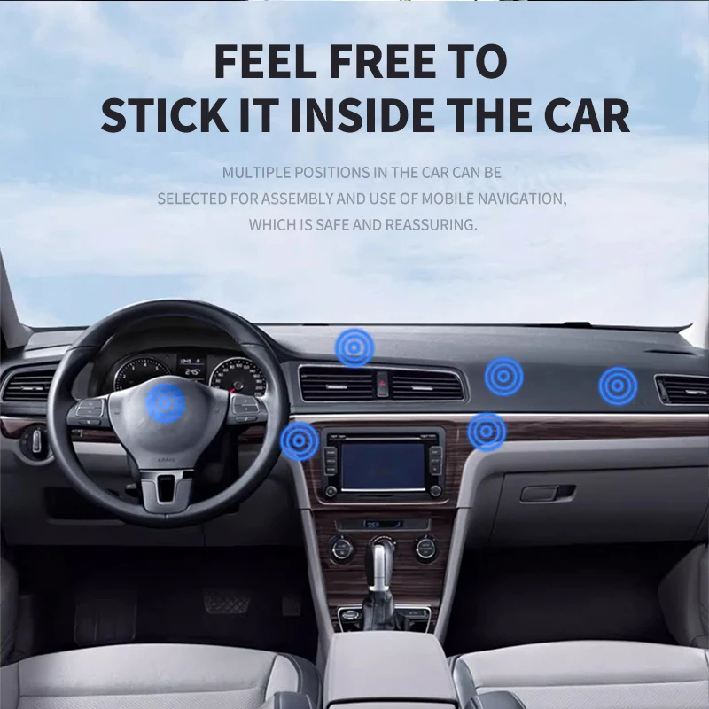 Круглый магнитный держатель мобильного телефона для Honda Civic Fit Jazz Accord CRV HRV City Odyssey