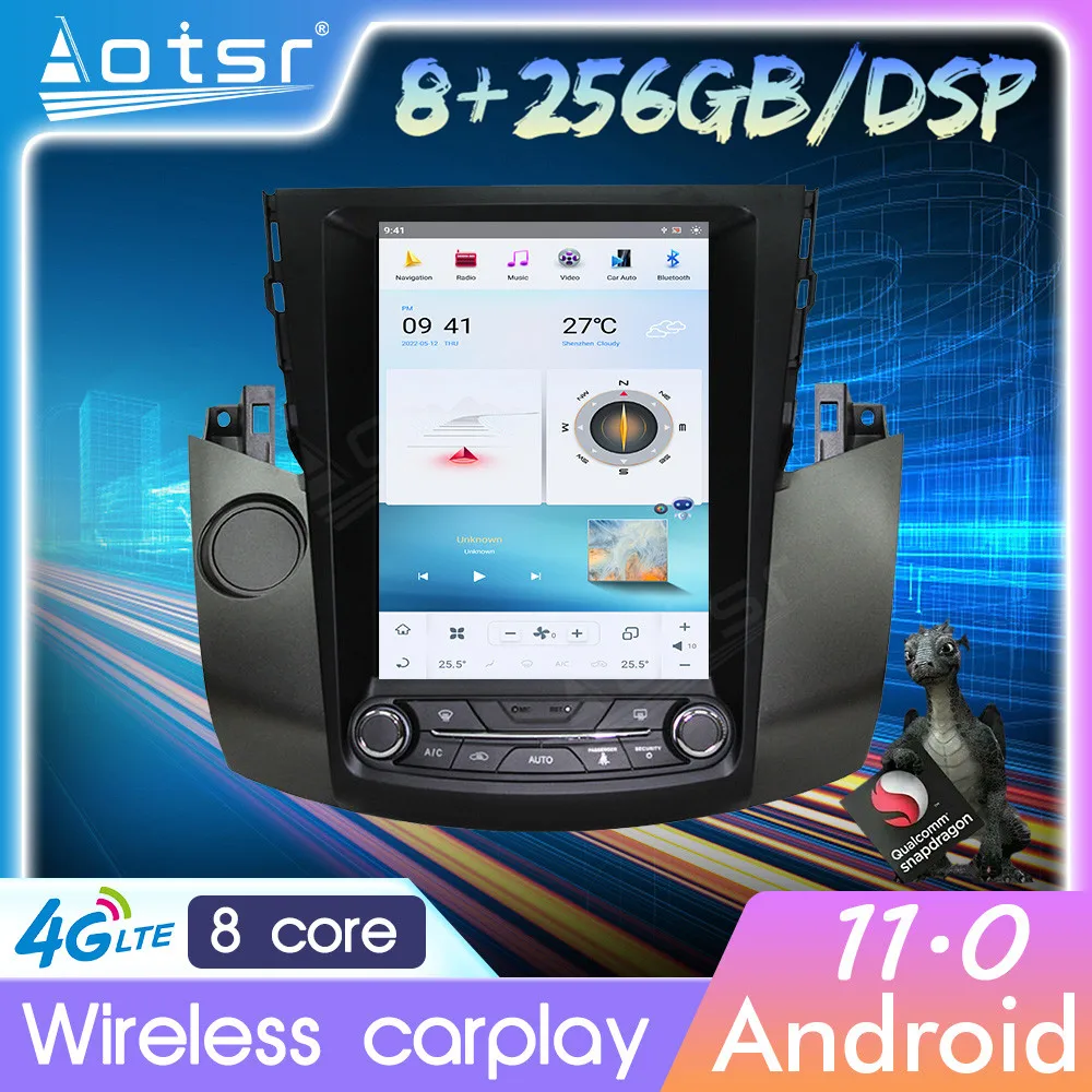 

Android 11 автомобильный Радио мультимедийный плеер Carplay приемник для Toyota RAV4 2003 - 2009 сенсорный Tesla экран GPS Navi Стерео головное устройство