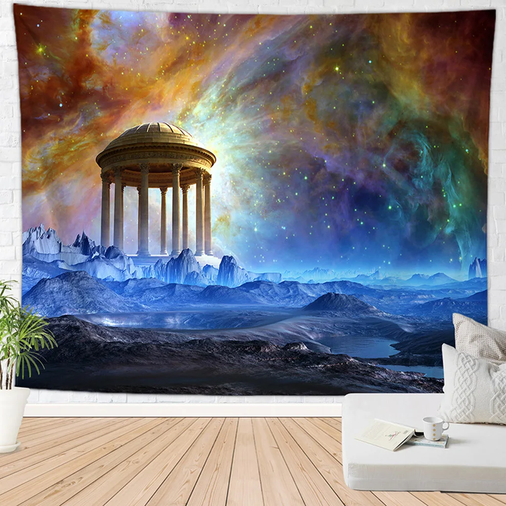

Magical World Wall Hanging Tapestry Psychedelic Background Cloth Tapestries Dormitory Bedroom Living Room Decorative Blanket