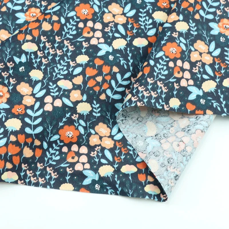 Серия Leaf 100% хлопчатобумажная саржевая ткань для шитья своими руками стеганого