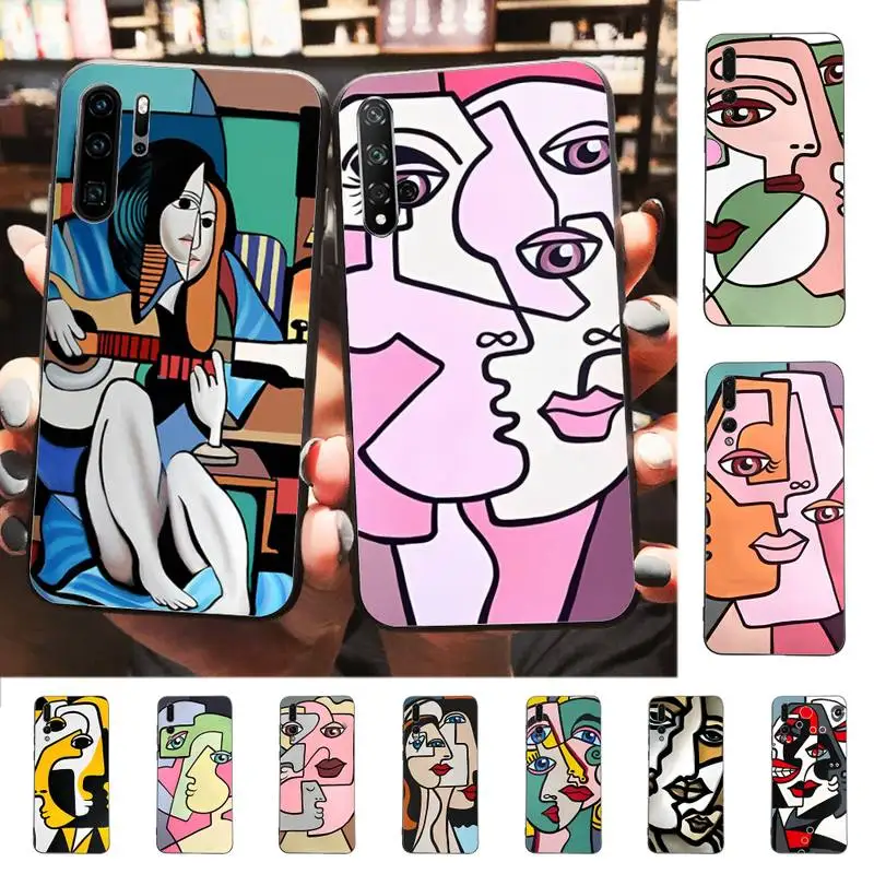 

Picasso Abstract Art Painting Phone Case for Huawei P30 40 20 10 8 9 lite pro plus Psmart2019