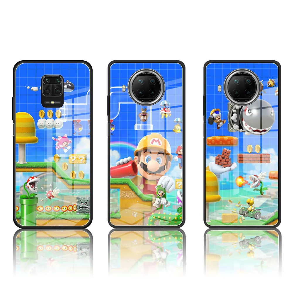 Стеклянный чехол для смартфона Xiaomi Redmi Note 9S 8 10 Pro 8T 11 9 7 K40 Poco X3 NFC 10T сотового