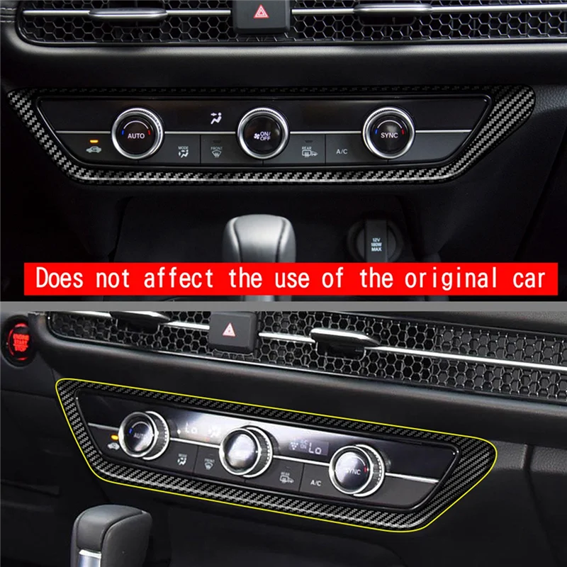 Для 2022 Honda ZRV ZR-V карбоновое волокно Автомобильный интерьер Кондиционер Ручка