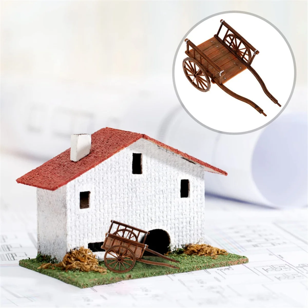 Модель тележки миниатюрная тележка феи фигурки миниатюрное колесо Детская тачка