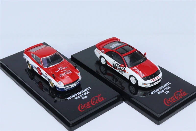 Крошечный X INNO 1:64 NISSAN FAIRLADY Z S30 и Z32 ColaRed 2Car Set литая модель автомобиля
