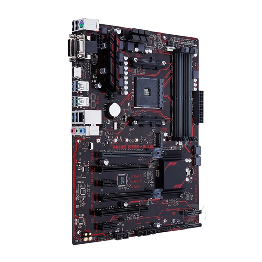 Разъем AM4 DDR4 для ASUS PRIME B350-PLUS системная плата AMD B350 64 Гб PCI-E 3 0 USB3.1 M.2 оригинальная