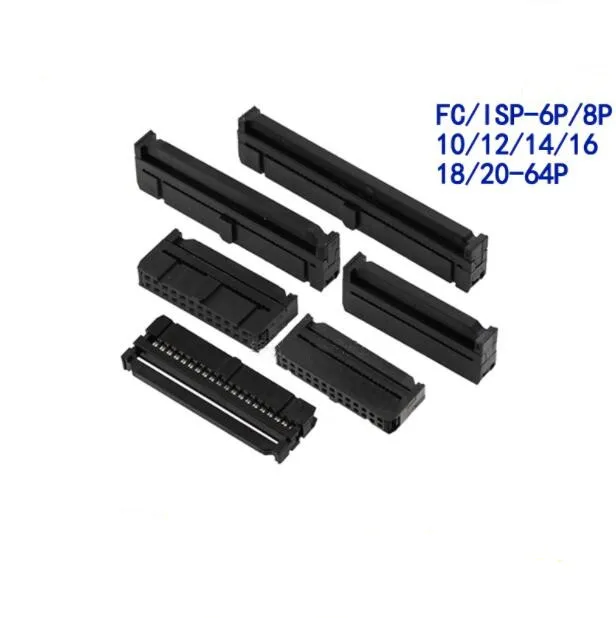 

10 шт. FC-24P/26P/30P/34P/40P/50P/64P 2,54 мм биговальная головка FC