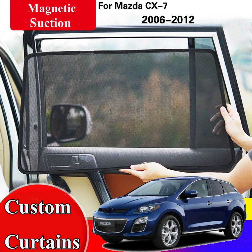 

Side Sun Shade Shading Protection Window Curtain SunShades Accseeories for Mazda CX-7 CX7 CX 7 2006 - 2008 2009 2010 2011 2012