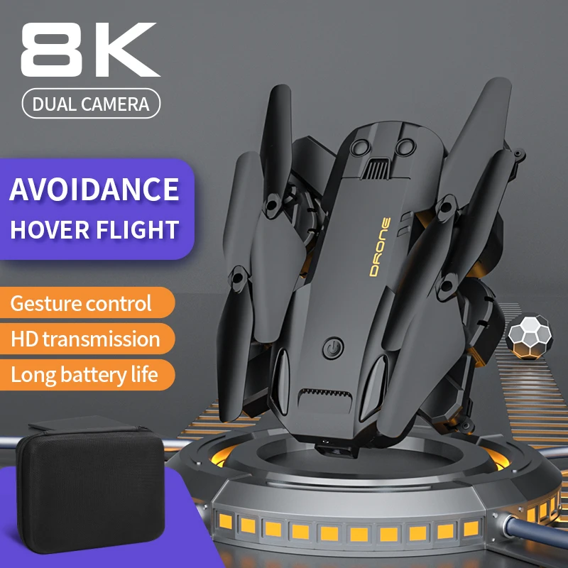 Дрон 5G GPS 8K HD профессиональная двойная камера WIFI FPV обход препятствий складной