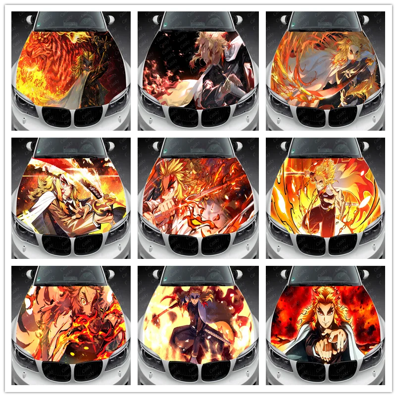 

Виниловые наклейки на капот автомобиля, с изображением демонов