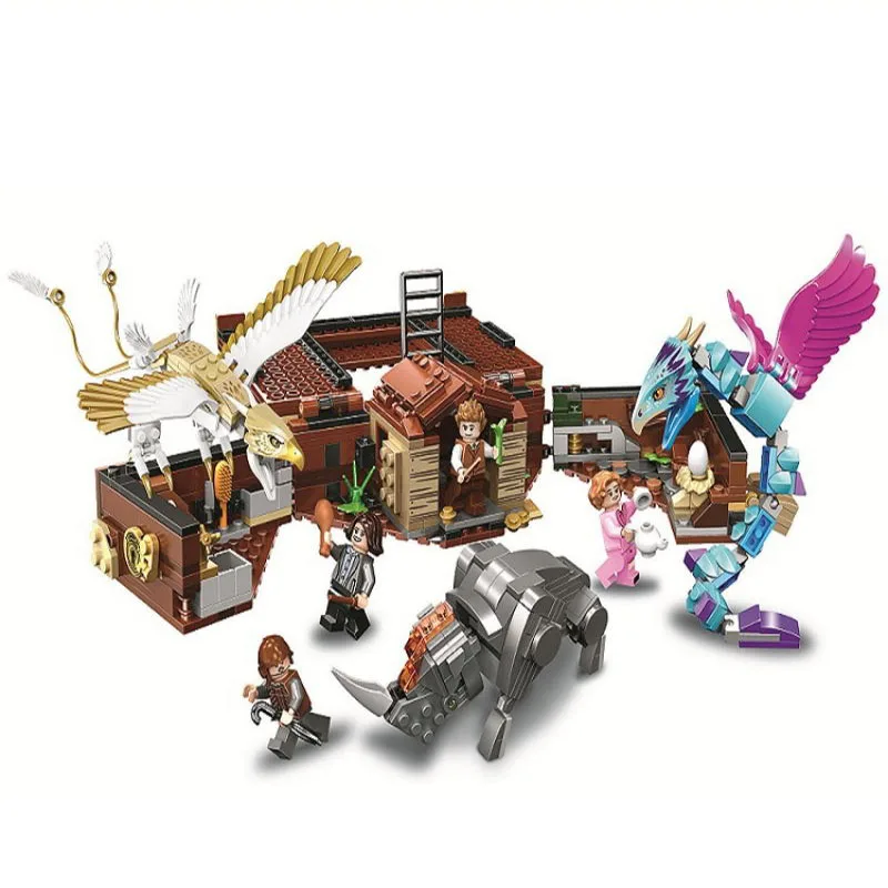 

Модель 11009 года, строительные блоки, игрушки, совместимые с кирпичами, 778 шт., Волшебный мир волшебников, чехол волшебных существ, Thunderbird