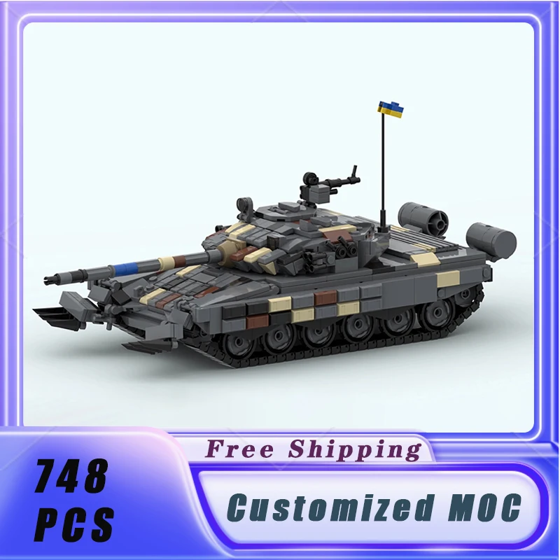 Военный строительный блок MOC T-72AV Minesweeper сборная модель танка коллекционная