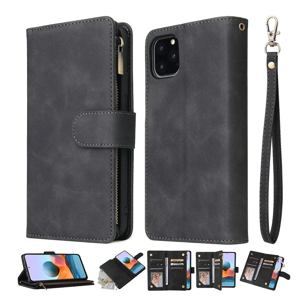 

Zipper Purse Cover For Samsung Galaxy A42 A50 A50S A30S A51 A52 4G 5G A70 A70S A01 A32 Lite A12 A20 A30 Leather Wallet Case Bag