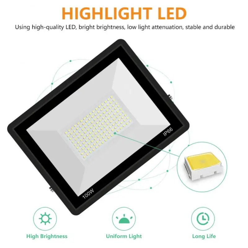

Garden Led Ip66 Waterproof Newest Durable For Outdoors Wall Outdoor Spotlight High Quality Wall Lamp Hot Floodlight 220v White