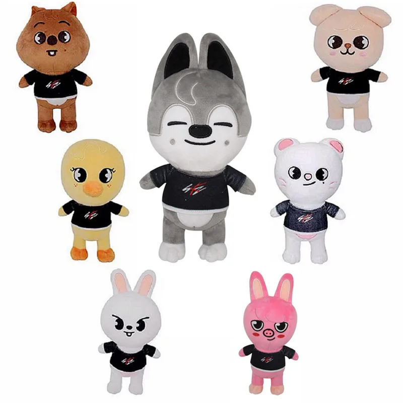 

Плюшевые игрушки Skzoo, 20 см, бродячие дети, плюшевый волк Чан, Мультяшные плюшевые животные, плюшевые куклы, милые спутники для детей, взрослых, поклонники, подарок