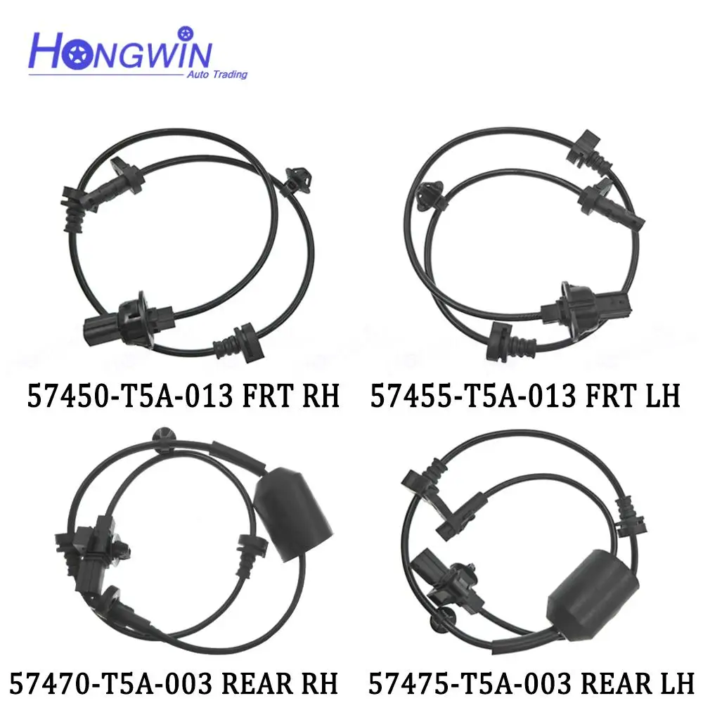 

ABS Wheel Speed Sensor Front Rear Left Right For Honda City Fit 1.5L 2015-2019 OEM#: 57450-T5A-013 57455-T5A-013 57470-T5A-003