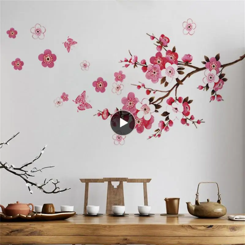 

Living-room Bedroom Decorations A Unique Gift Idea Home Background Decoration Flowers Wall Stickers Large Pvc Mural Decals