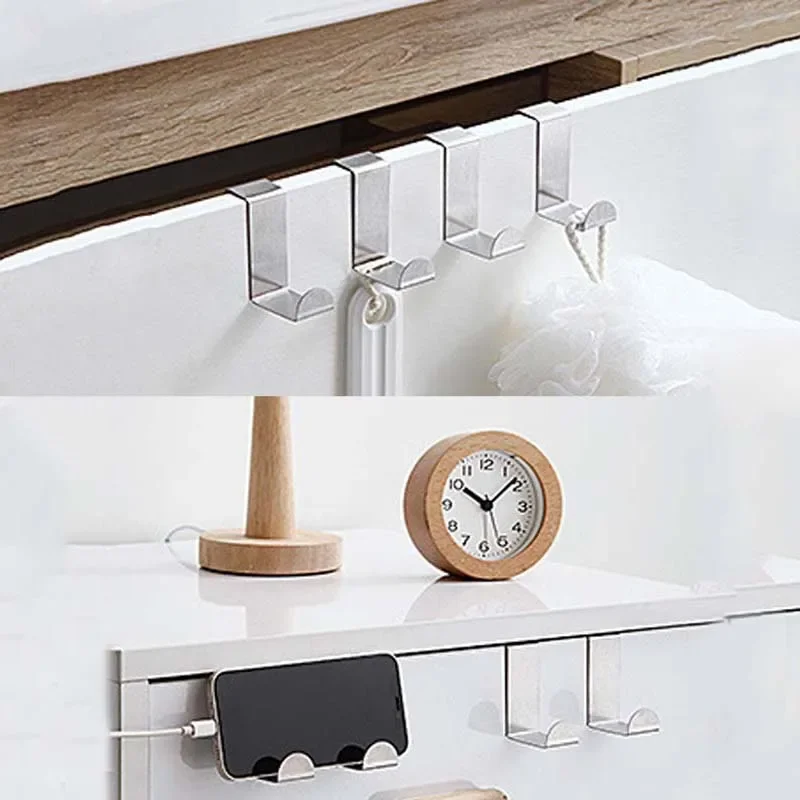 Z-образные крючки для шкафа из нержавеющей стали цельные дверные органайзера