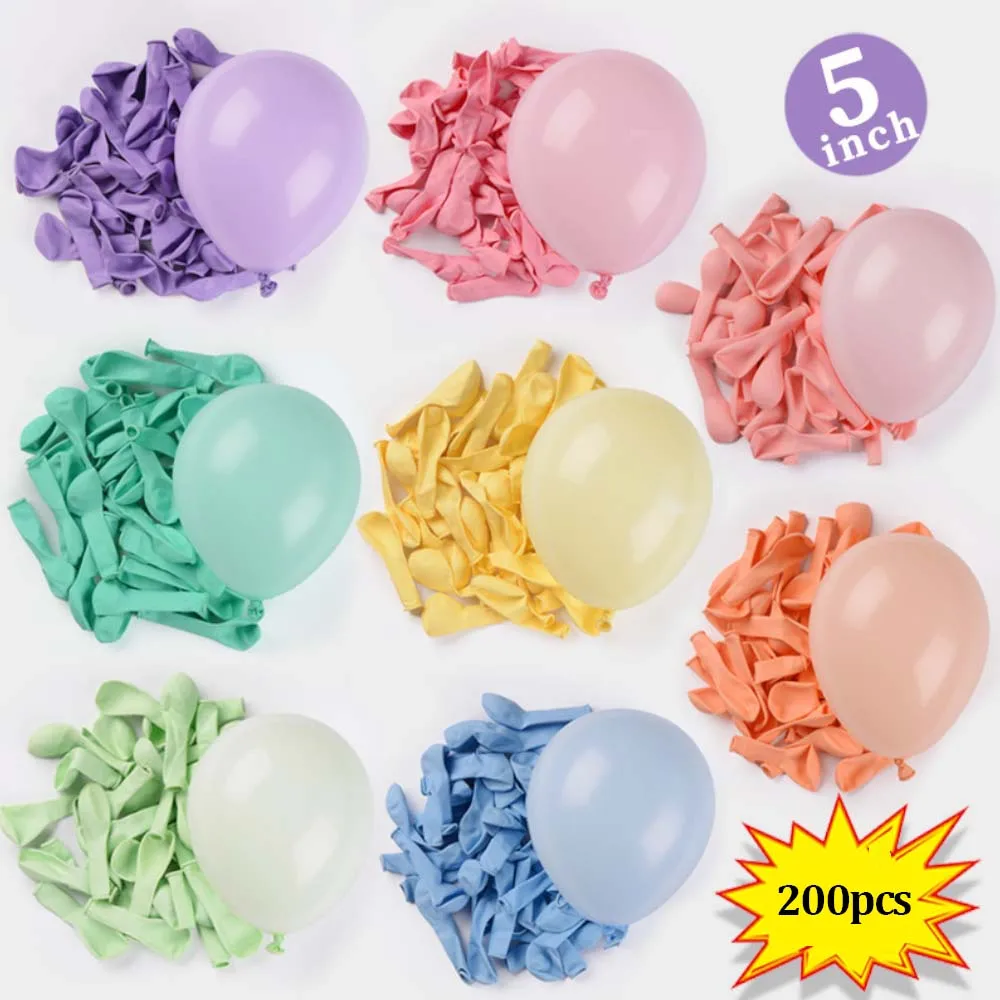 

5 Inch Macaron Balloon Monochrome Thickened Latex Balloon Candy Color Wedding Birthday Party Party Atmosphere Arrangement Ball