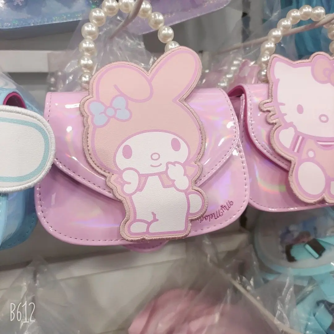 Sanrio Kuromi Cinnamoroll Hellokitty Children's Crossbody Portable Princess Bag Cartoon Mochilas Para Niños Purses mini girls