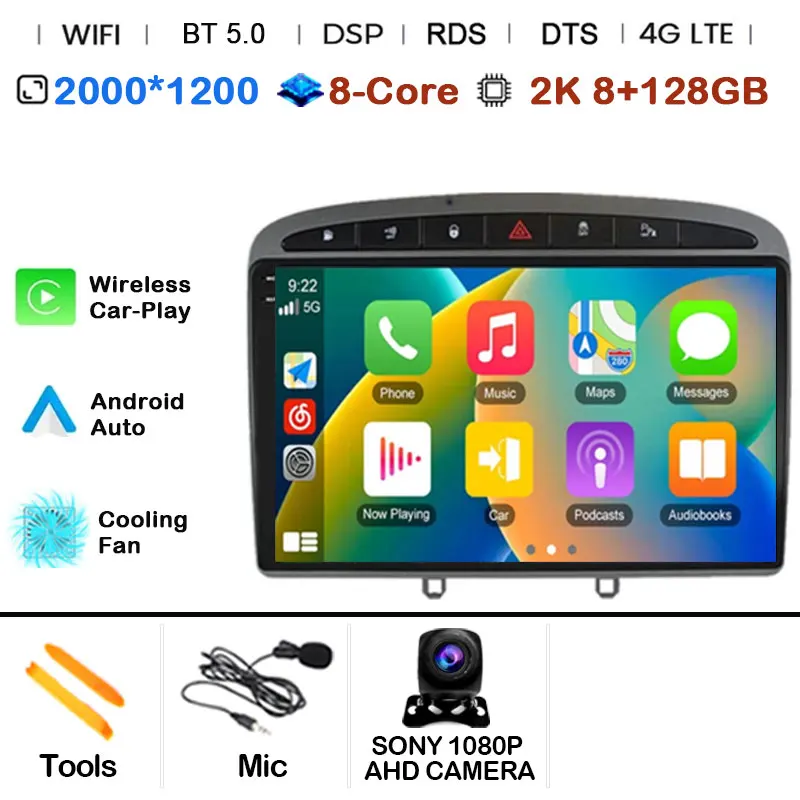 

Android 15 Автомобильный радиоприемник GPS RDS DSP Мультимедийный плеер для Peugeot 408 для Peugeot 308 308SW 2din Android автомобильный плеер без DVD