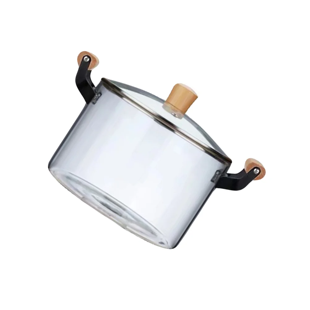 Стеклянная кастрюля для супа кухонная лапши термостойкие кухонные инструменты 2