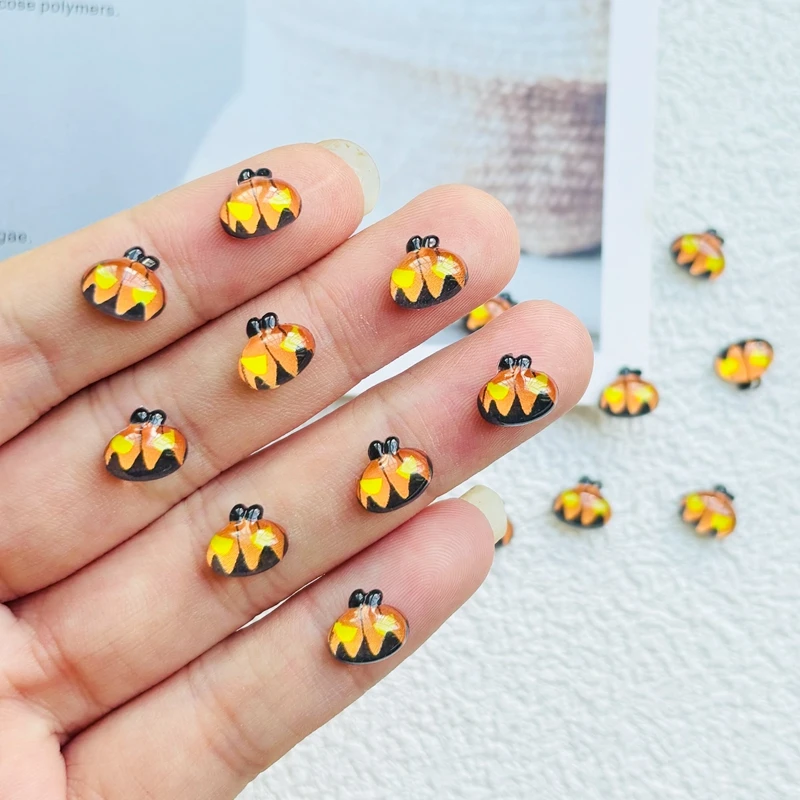 50 шт. мультяшная Резина готический Хэллоуин ужас искусство Тыква голова плоская