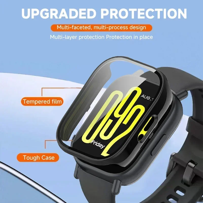 Tempered Glass + PC Case For Redmi Watch 5Active Strap Bumper Screen Protector 5Lite Cover Film Accessories