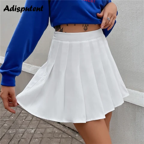 Summer Pleated Skirt Ladies 2023 Clothes Women's High Waist Harajuku Korean Style Mini Pleated Skirt For School Girl Uniform