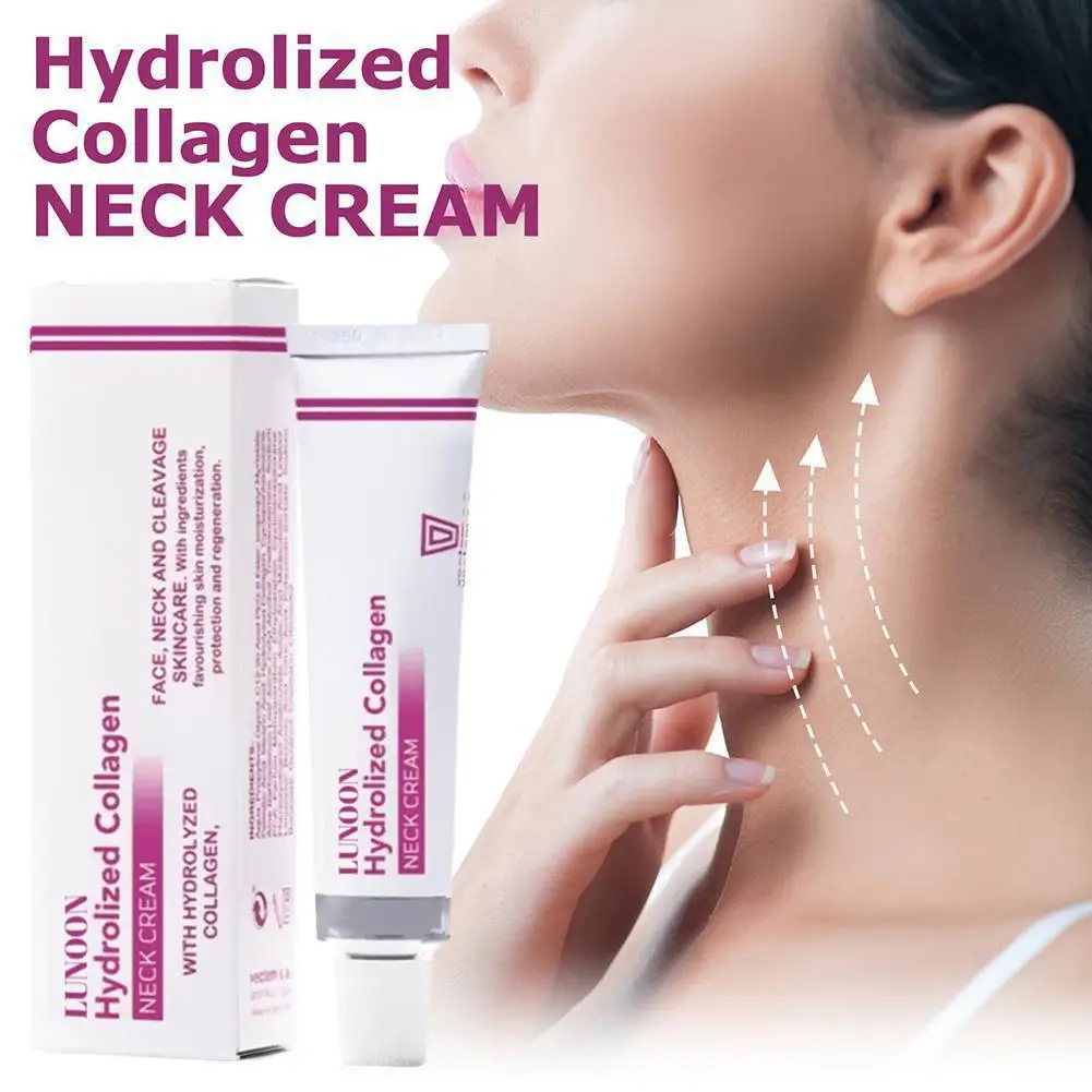 

40g Hydrolyzed Collagen Neck Cream Face Lifting Firming Cream Lightening Neck Lines Rejuvenation Moisturizer Lotion Skin Care