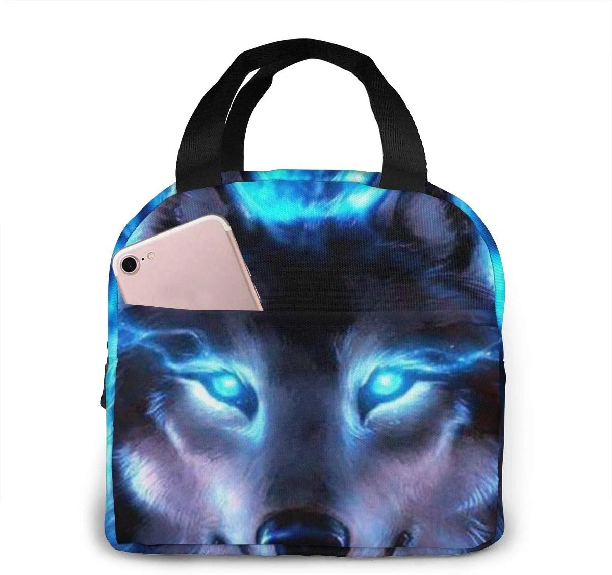 

Picnicbag Fluorescence Wolf Lunch Cooler Tote Bag Travel Lunch Box