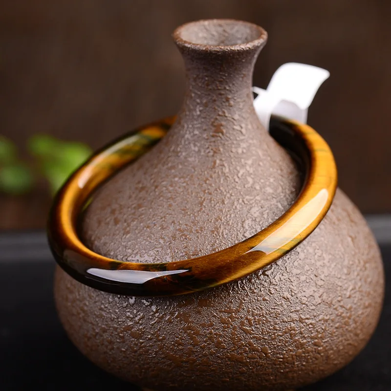 Оригинальные желтые глаза тигра бриллиантовые браслеты на удачу богатые