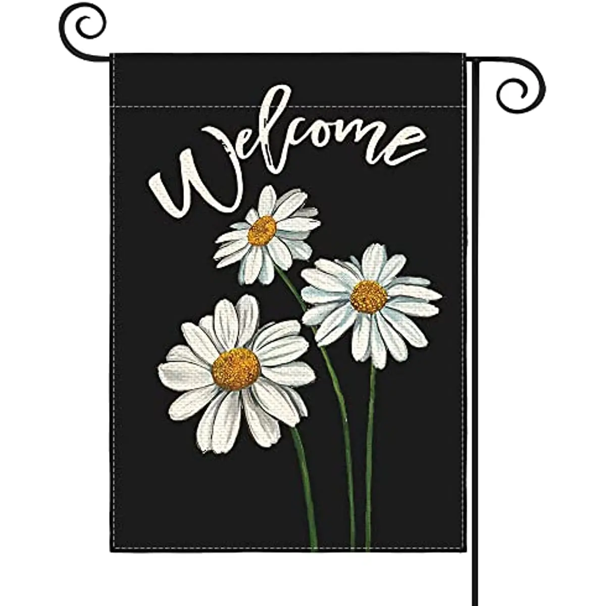 

New Welcome Daisy Garden Flag 12 x 18 Inch Double Sided, Spring Summer Seasonal Holiday Yard Outdoor Flag