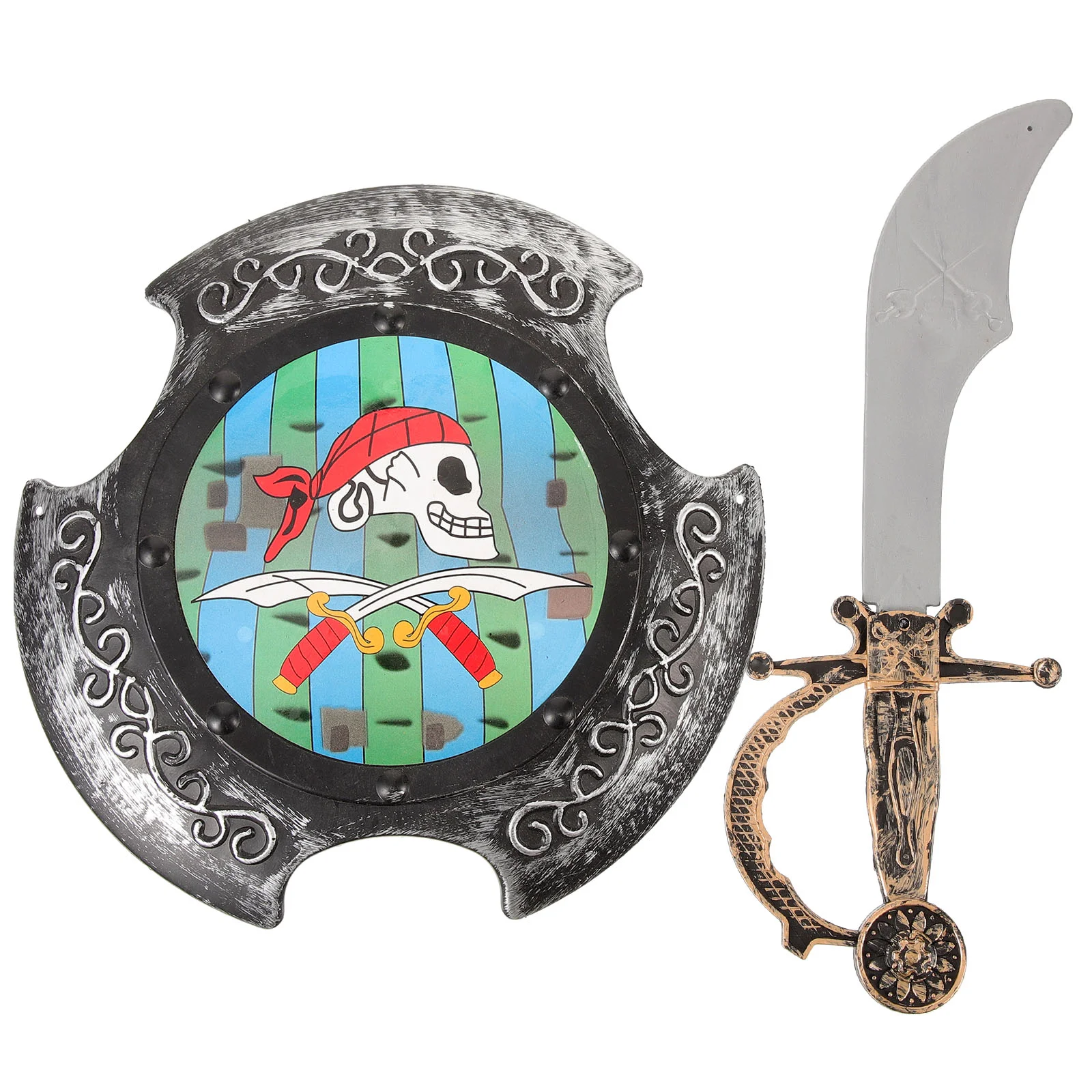 

Toy Gifts Role Play Accessories Swords Boys 3-8 Kids Shield Playset Party Favors Pretend 8-12 Cosplay