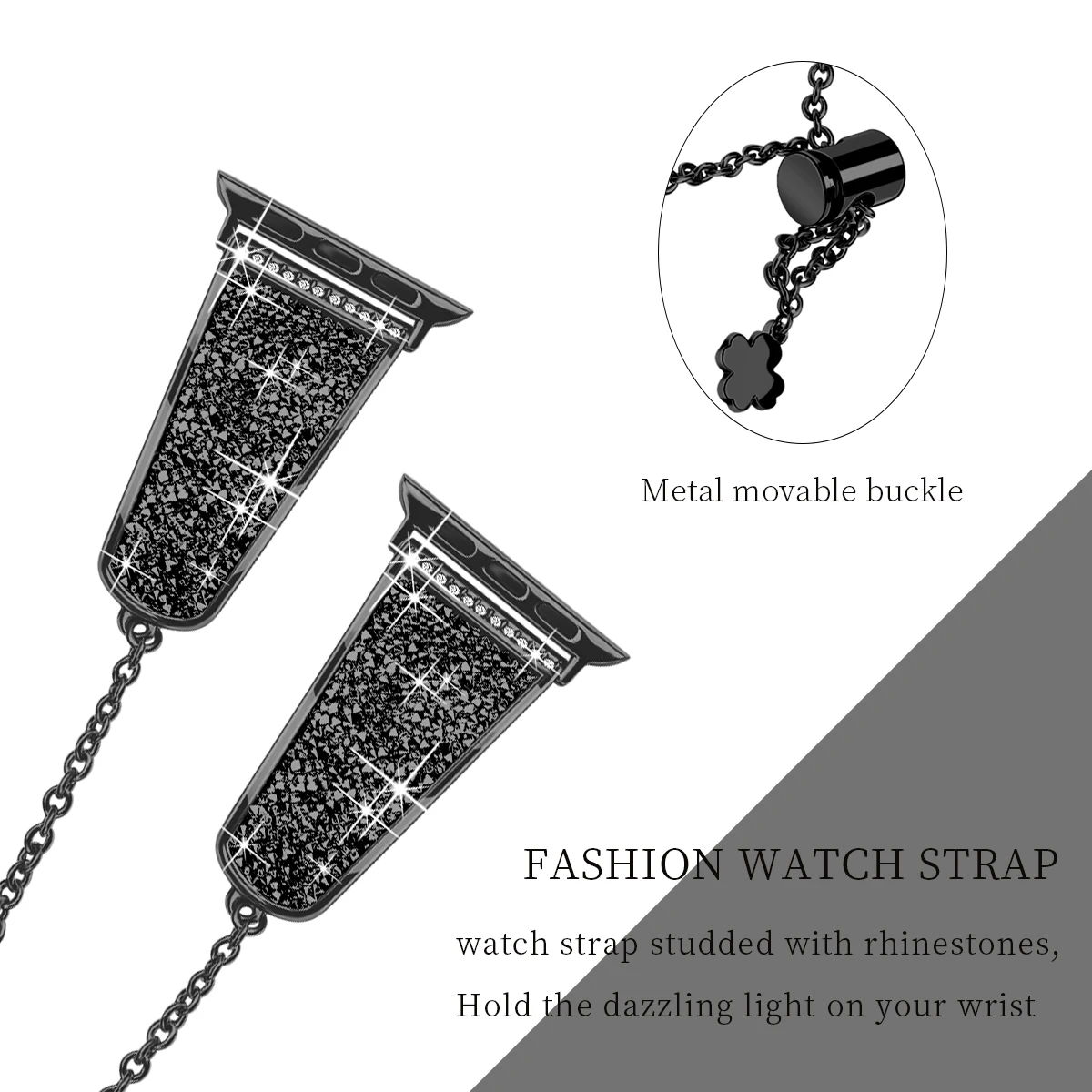 Metal Diamond Strap for Apple watch band 49mm 45mm 44mm 42mm 41mm 40mm Women Bracelet Belt for iwatch Ultra 8 7 6 5 4 SE Correa