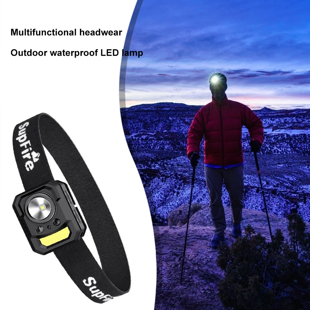 

Motion Sensor Headlamp Flash Head Lamp Torch Lantern for Hunting USB Rechargeable Led Head Lamp Flashlight Torch Headlight