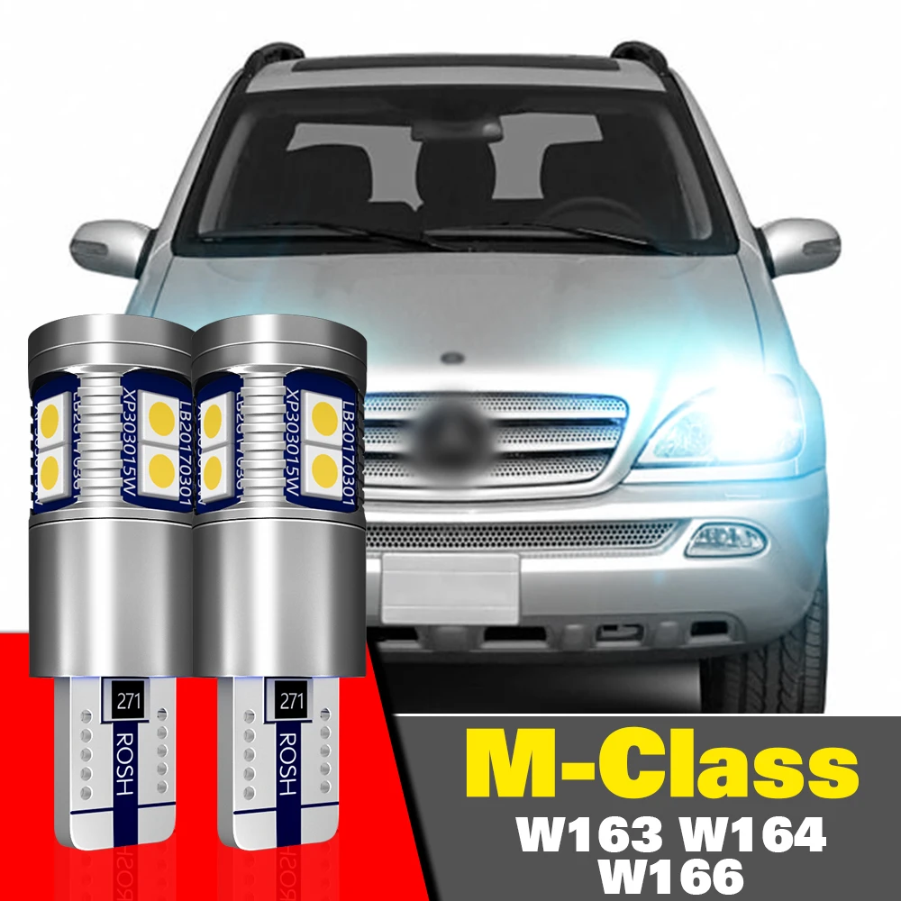 

For Mercedes Benz M Class W163 W164 W166 Accessories 1998-2015 2009 2010 2011 2012 2013 Parking Light 2pcs LED Clearance Lamp
