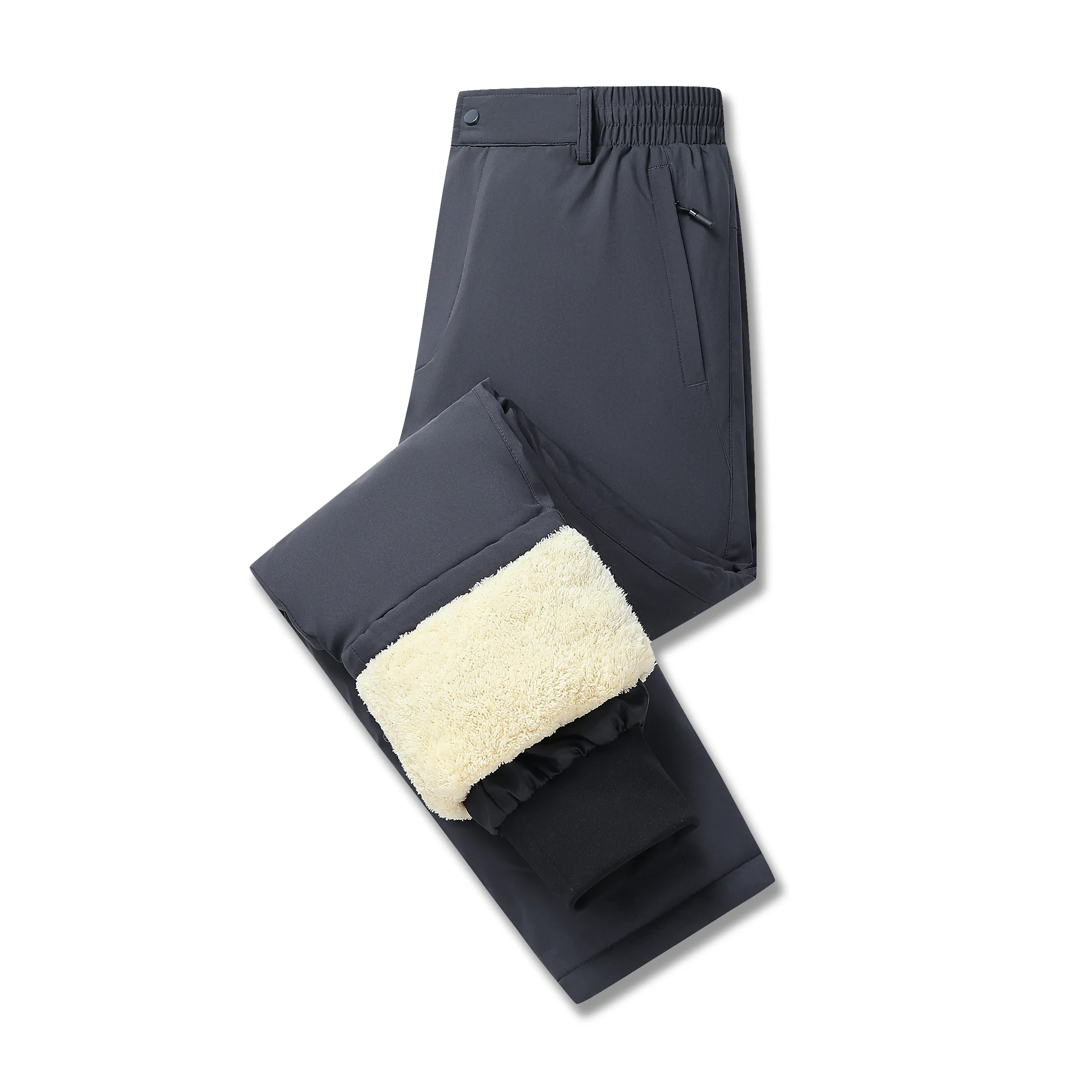 Мужские хлопковые теплые брюки осенне-зимние новые однотонные простые