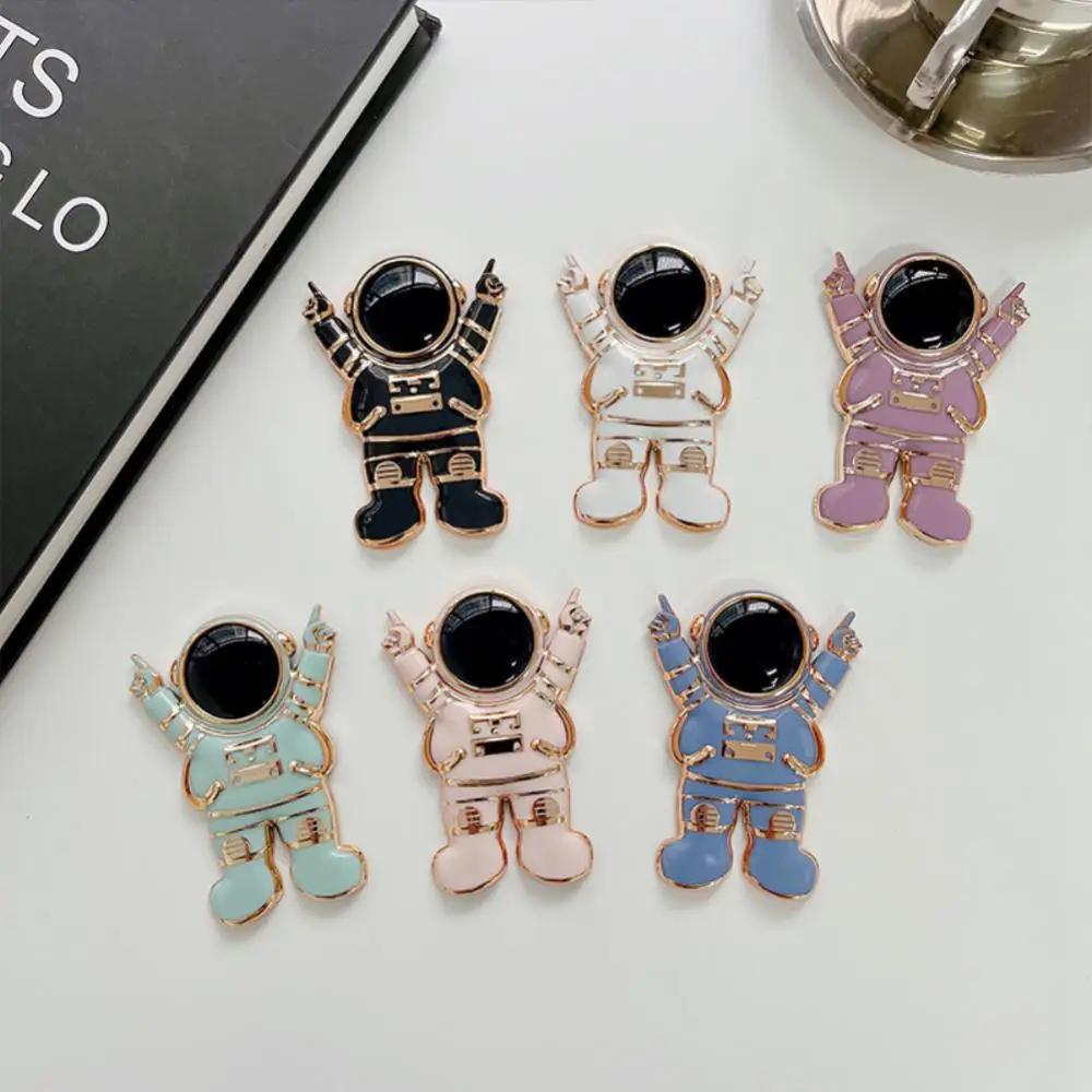 

Lazy Desktop Holder Astronaut Ring Holder Astronaut Electroplated Mobile Phone Shell Support Cartoon Multifunctional Support