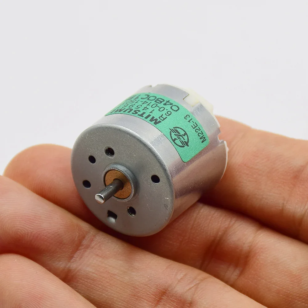 Фото Мини-круглый 22 мм MITSUMI M22E-13 Двигатель постоянного тока 5 В 6 В 9 В 12 В 6-полюсный микроэлектрический двигатель с большим крутящим моментом для тату-машины Бритвы №3